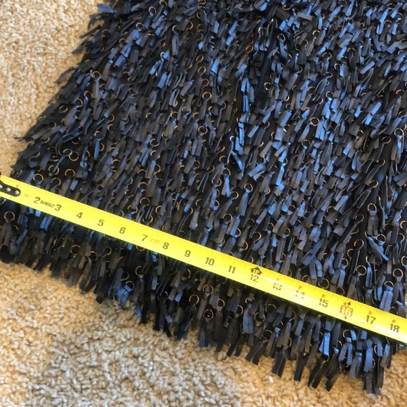 Catherine Malandrino Leather and Metal Fringe Vest 0/Xs - Picture 7 of 8